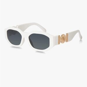 white & gold sunglasses
